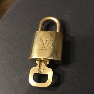 Louis Vuitton Brass Lock and Key #306